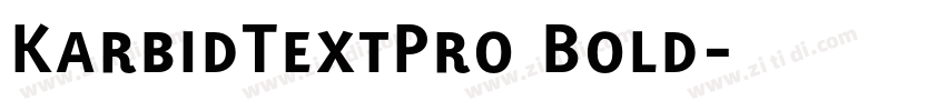 KarbidTextPro Bold字体转换